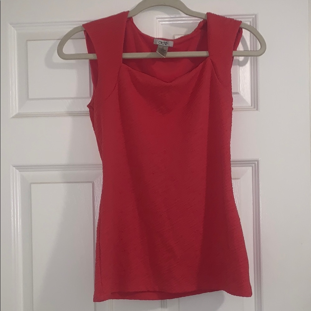 Chic square neck Sleeveless Top
